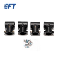 EFT G420/G620/630ドローン着陸スキッドT型変換コネクター25-25ｍｍ/4pcs 90度（ナイロン）