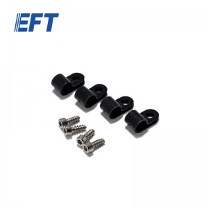 EFT GX農薬散布ドローン用ホースクランプ UC-5/16 黒/4 pcs  