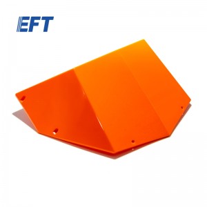 EFT GX農薬散布ドローンキャノピー 前部/オレンジ/白 1個 G420/G620/G630用 - オレンジ色