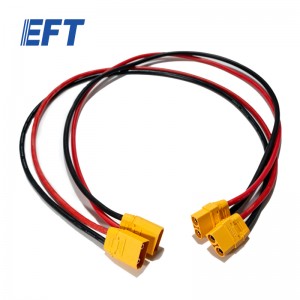 EFT 電源ケーブル XT90 延長ケーブル 600mm/2 本 GX農業ドローン用