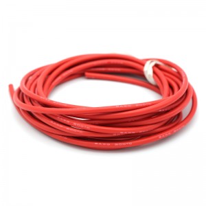 シリコンワイヤ 8 / 10 / 12 AWG 耐高温電源線 1M - 赤色/8 AWG