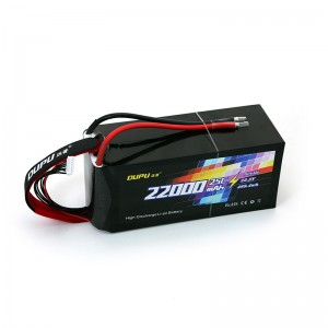 DUPU 6S 22.2V 22000mah 25C Li-po バッテリー XT90/AS150 農薬散布ドローン 産業ドローン用 - XT90