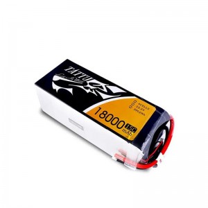 Tattu 6S1P 18000mAh 15C 22.2V リポバッテリー G-TECH版 大型マルチコプター産業ドローン/農業ドローン用 プラグ付き 受注生産品  - XT90-S