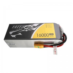 TATTU HV 16000mAh 15C 22.8V 6S リポバッテリー 高圧版 UAV 産業ドローン 農薬散布ドローン用 XT90S