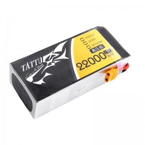 TATTU HV 22000mAh 25C 22.8V 6Sリポバッテリー 高圧版 UAV 産業ドローン 農薬散布ドローン用 XT90S