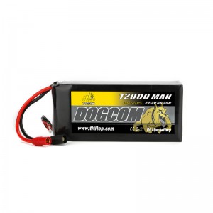 DOGCOM 12000mAh 6S 22.2V 25Cリポバッテリー - XT90