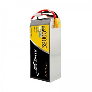 TATTU HV 2.0 32000mAh 10C 22.8V 6Sリポバッテリー 高圧版 UAV 産業ドローン 農薬散布ドローン用 XT90S