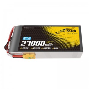  Tattu NMC 811 5C 27000mAh 22.2V 6S1P バッテリー UAV 農業用ドローン用 XT90-S