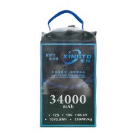 XINGTO 12S 46.2V 34000mAh HV 10C Lipo バッテリー高圧版 高密度半固体リチウム電池 産業ドローン用 AS150U-F