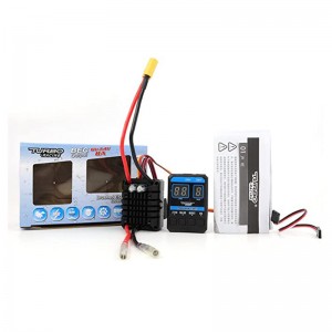 Turbo Racing RCカー用Brushed ESC スピードコントローラー 80A 1:10/1:8ラジコンカー用 防水防塵