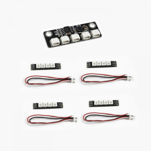 Arris 5V DIYプログラム可能なLEDライト30AWGシリコンケーブル付きコンボ 4PCS