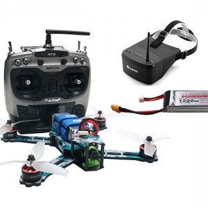 ARRIS C250 V2 レース用ドローンRTF w/AT9S 送信機 EV800 FPV グーグル4Sバッテリー - Mode1(右手スロットル)