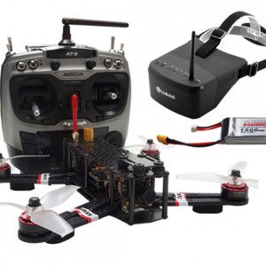 ARRIS X-Speed 250B FPV レース用ドローン RTF Eachine EV800 FPVゴーグルと 4S 1500mahバッテリー付き - Mode1(右手スロットル)