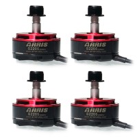ARRIS S2205 2300KV ブラシレスモーター FPVレースクワッド用 (4個セット（CW 時計回り 2個+ CCW 反時計回り 2個 ）)