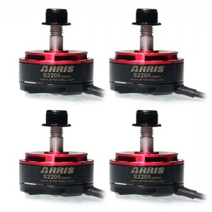 ARRIS S2205 2300KV ブラシレスモーター FPVレースクワッド用 (4個セット（CW 時計回り 2個+ CCW 反時計回り 2個 ）)