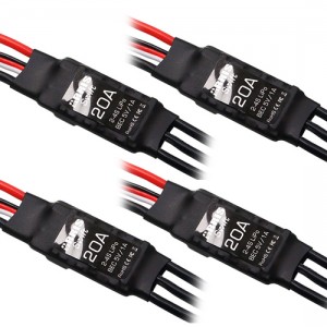 4個～ARRIS Swift シリーズ BLHeli 20A 2-4S BEC 5V/1A ブラシレス ESC ミニRC マルチコプター用