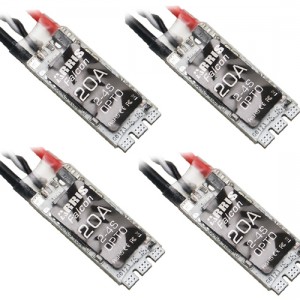 4個～ARRIS Falcon シリーズ BLHeli 20A 2-4S OPTO ブラシレス ESC  170-330 RCミニドローン用 (A版 直接組立用のはんだボード)