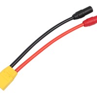 AMASS  XT90（オス） to AS150オス（赤オス＋黒オス）変換アダプター　ワイヤ長さ150MM　10AWG