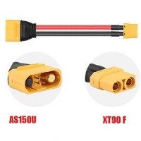 AMASS AS150Uプラグ XT90メス  RC充電器延長ケーブル 電池延長ケーブル