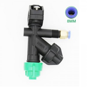 農業散布ドローン用の噴霧ノズル噴口 8mm 出口一つ 015ノズル（扇形）