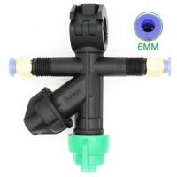 農業散布ドローン用の噴霧ノズル 噴口 6mm 出口二つ  015ノズル（扇形）