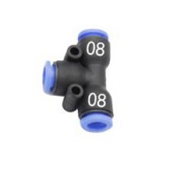 T形 農薬散布機用の水管ジョイント 異径ジョイント 変換アダプター8mm-8mm