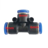ARRIS T形 農薬散布機用の水管ジョイント 変換アダプター8mm-6mm-6mm