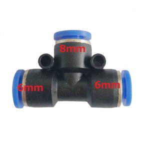 ARRIS T形 農薬散布機用の水管ジョイント 変換アダプター8mm-6mm-6mm