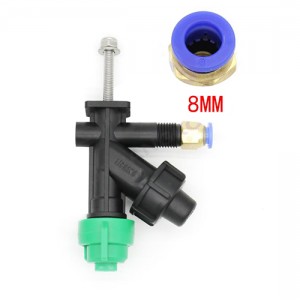 農業散布ドローン用の噴霧ノズル ネジ式噴口 8mm 出口一つ 015ノズル（扇形）