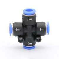 クロス形 農薬散布機用の水管ジョイント  変換アダプター8mm-8mm